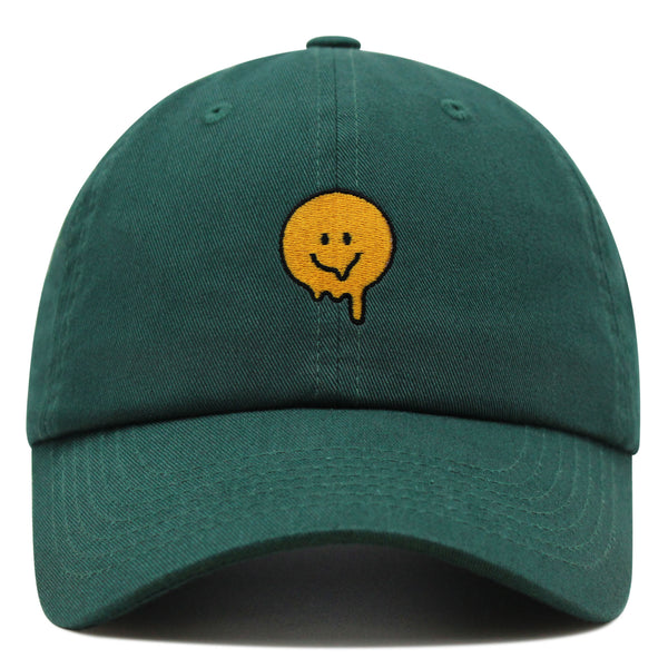 Melted Smile Premium Dad Hat Embroidered Baseball Cap Sad Face