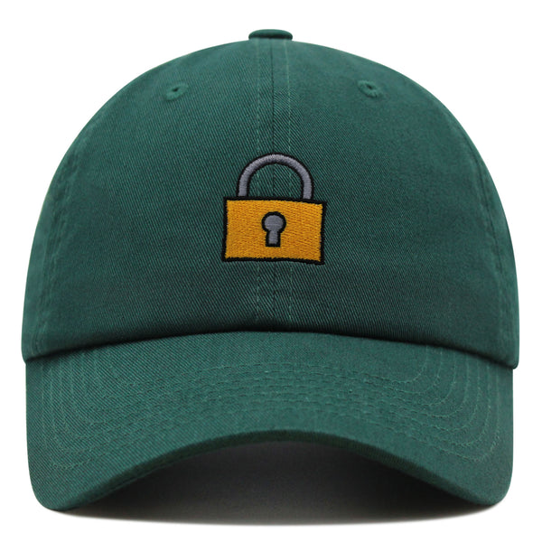 Lock Premium Dad Hat Embroidered Baseball Cap Gate Logo