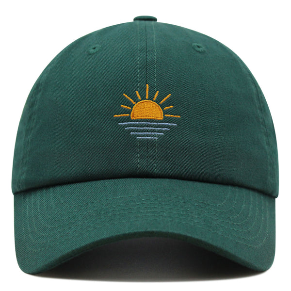 Sun Premium Dad Hat Embroidered Baseball Cap Sunset Sunrise