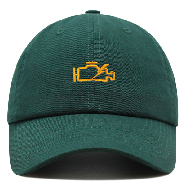 Check Engine Light Premium Dad Hat Embroidered Baseball Cap Car Racer