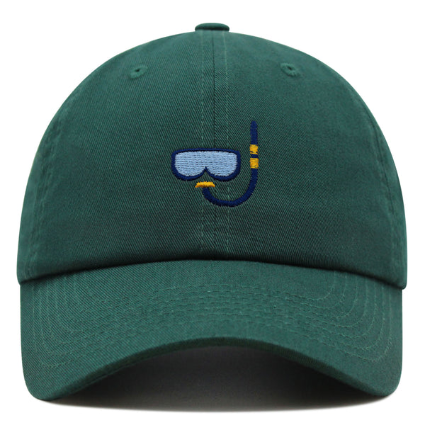 Snorkel Premium Dad Hat Embroidered Baseball Cap Diving Ocean