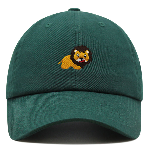 Lion Premium Dad Hat Embroidered Baseball Cap Zoo King