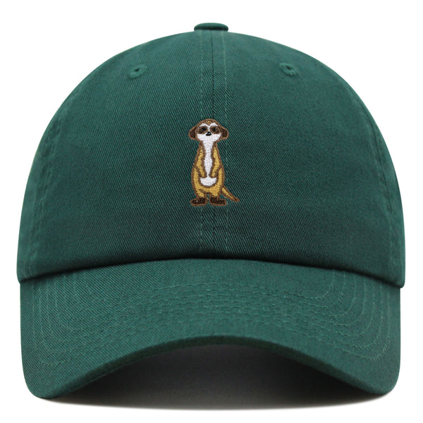 Meerkat Premium Dad Hat Embroidered Baseball Cap Lion Observer