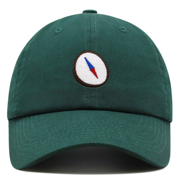 Compass Premium Dad Hat Embroidered Baseball Cap Explorer Adventure