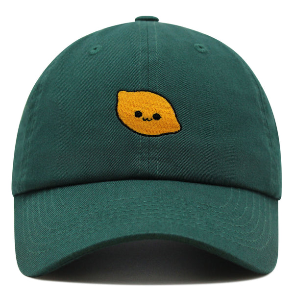 Lemon Premium Dad Hat Embroidered Baseball Cap Citrus Lime