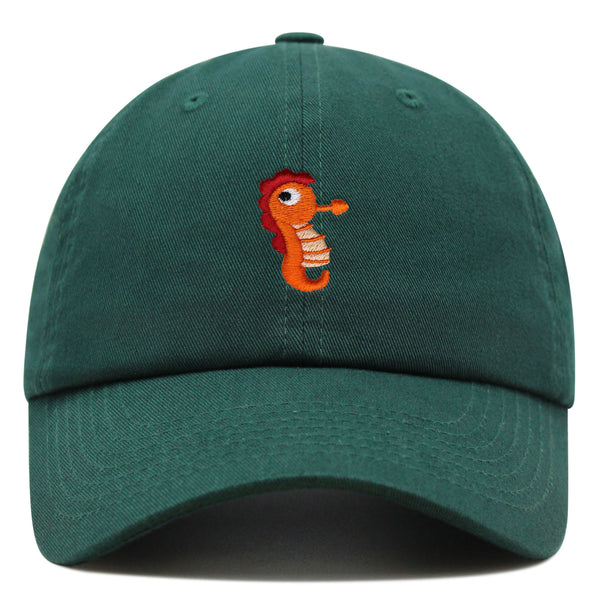 Sea Horse Premium Dad Hat Embroidered Baseball Cap Ocean Fish