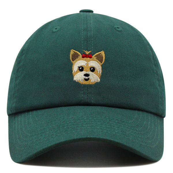 Yorkshire Terrier Premium Dad Hat Embroidered Baseball Cap Puppy Yorkie