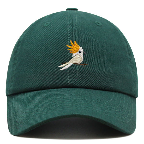 Cockatoo Premium Dad Hat Embroidered Baseball Cap Parrot Bird