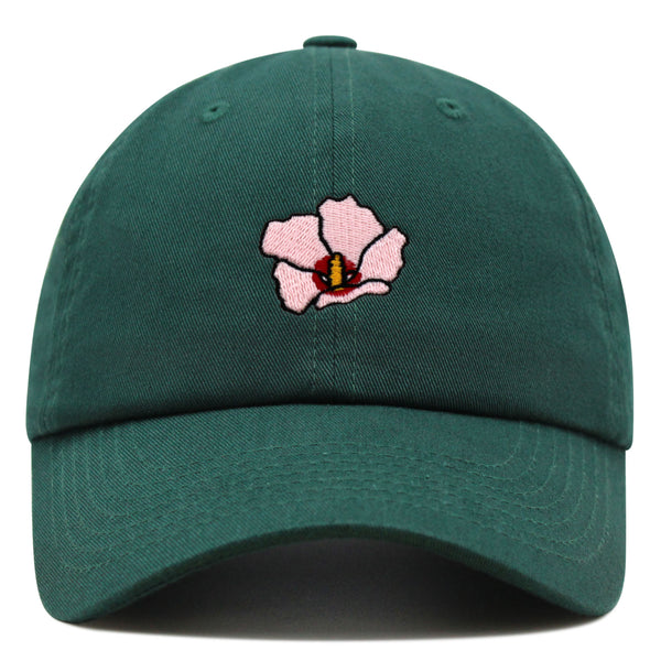 Rose of Sharon Premium Dad Hat Embroidered Baseball Cap Hibiscus Hawaii