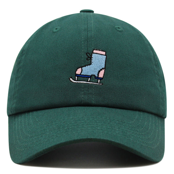 Ice Skating Premium Dad Hat Embroidered Baseball Cap Skate Winter