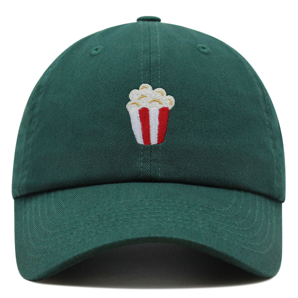 Popcorn Premium Dad Hat Embroidered Baseball Cap Theater Foodie