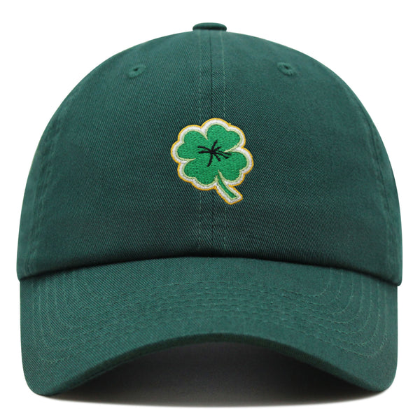 Clover Premium Dad Hat Embroidered Baseball Cap Lucky Plant