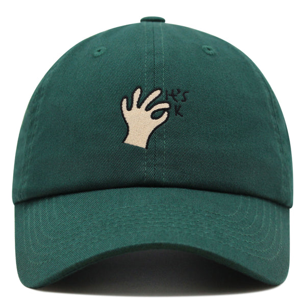 Hand Sign Premium Dad Hat Embroidered Baseball Cap OK