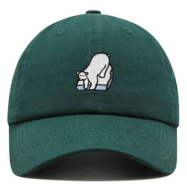 Polar Bear Premium Dad Hat Embroidered Baseball Cap Coke Soda