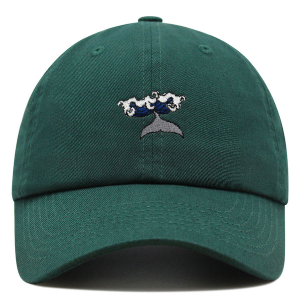 Whale Premium Dad Hat Embroidered Baseball Cap Wave Ocean