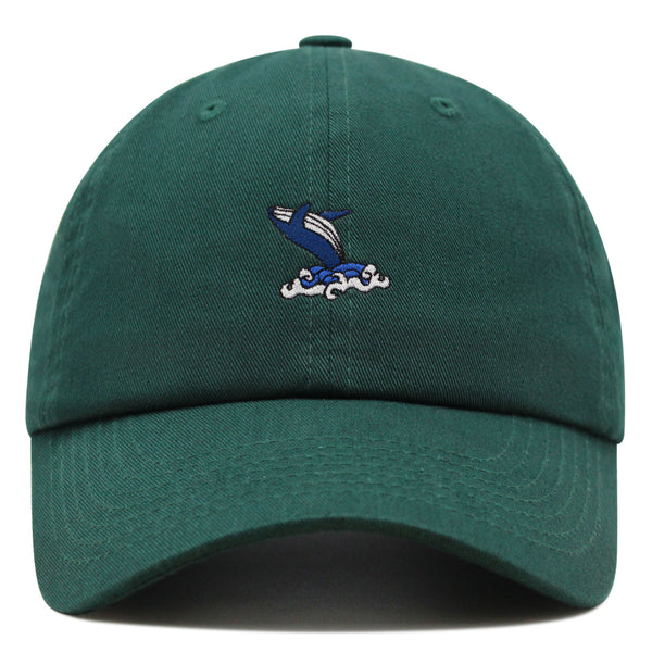 Whale Premium Dad Hat Embroidered Baseball Cap Ocean Fish