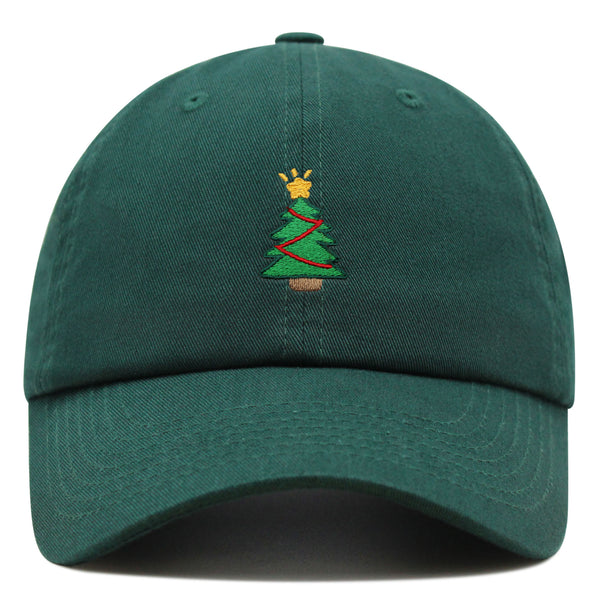 Christmas Tree Premium Dad Hat Embroidered Baseball Cap Holiday Santa