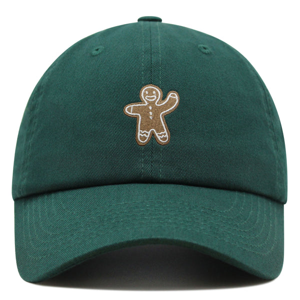 Gingerbread Man Premium Dad Hat Embroidered Baseball Cap Holiday Cookie