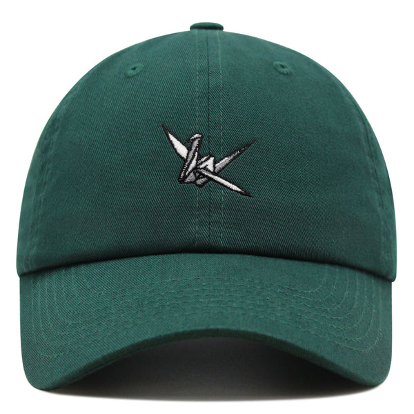 Origami Crane Premium Dad Hat Embroidered Baseball Cap Paper Swan