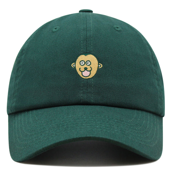 Monkey Face Premium Dad Hat Embroidered Baseball Cap Zoo Animal