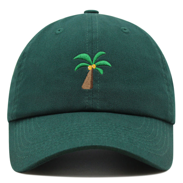 Palm Tree Premium Dad Hat Embroidered Baseball Cap Coconut