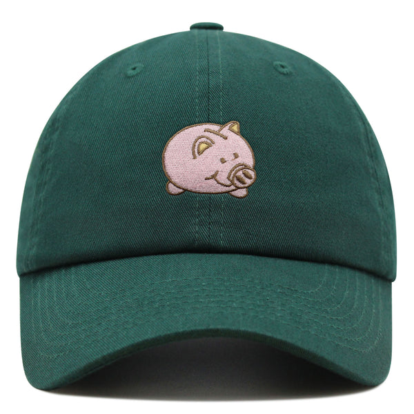 Piggy Bank Premium Dad Hat Embroidered Baseball Cap Coin