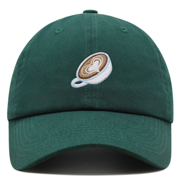 Latte Premium Dad Hat Embroidered Baseball Cap Coffee Cafe