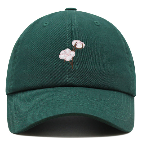 Cotton Flower Premium Dad Hat Embroidered Baseball Cap Tree