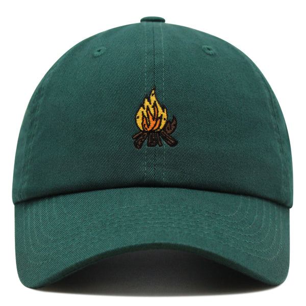 Camp Fire Premium Dad Hat Embroidered Baseball Cap Wood Pit