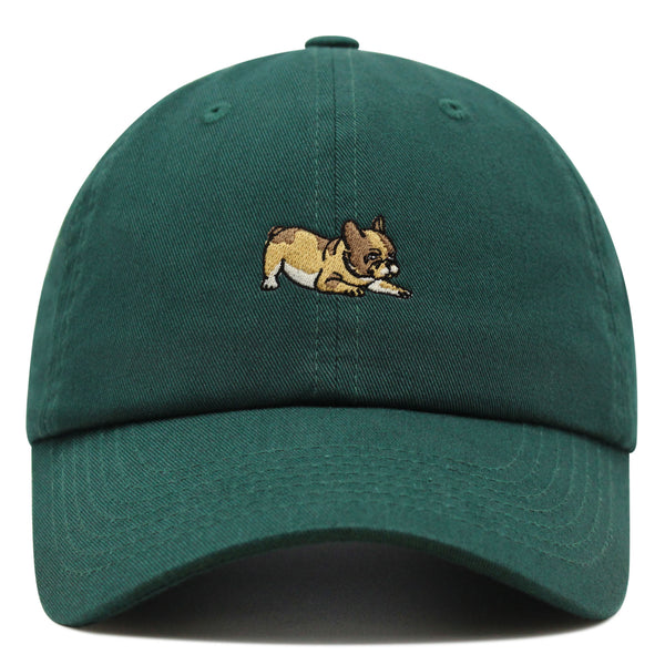 French Bulldog Premium Dad Hat Embroidered Baseball Cap Dog Puppy