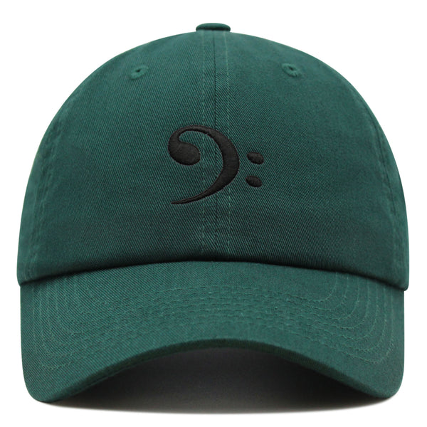 Bass Clef Premium Dad Hat Embroidered Baseball Cap Music Symbol