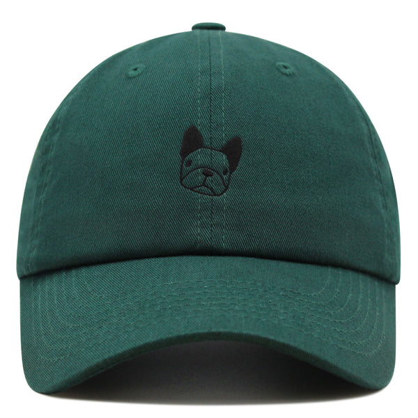 Dog Face Premium Dad Hat Embroidered Baseball Cap Puppy French Bulldog