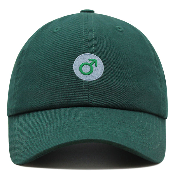 Male Gender Sign Premium Dad Hat Embroidered Baseball Cap Symbol