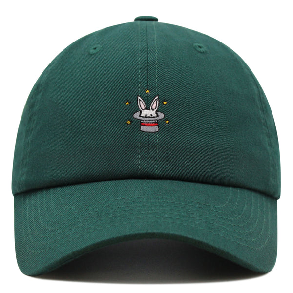 Magic Bunny in Hat Premium Dad Hat Embroidered Baseball Cap Magician