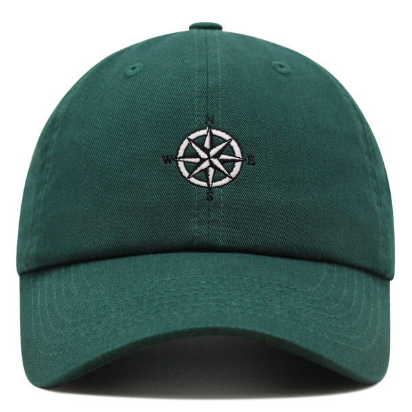 Compass Premium Dad Hat Embroidered Baseball Cap Adventure