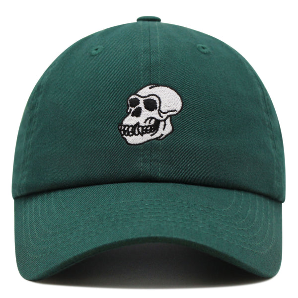 Gorilla Skull Premium Dad Hat Embroidered Baseball Cap Skelton