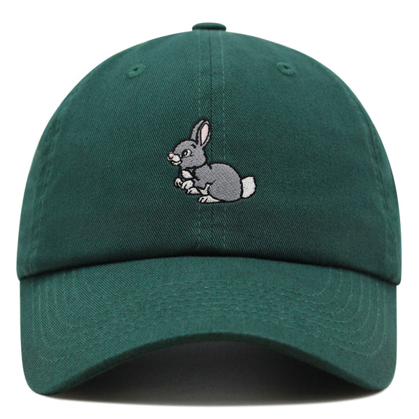 Rabbit Premium Dad Hat Embroidered Baseball Cap Cute