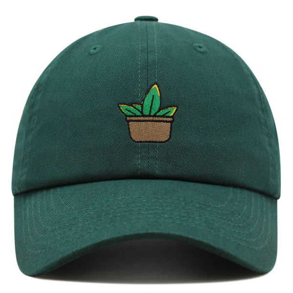 Aloe Plant Premium Dad Hat Embroidered Baseball Cap Pot