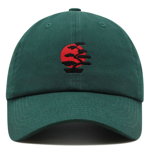 Bonsai Tree Premium Dad Hat Embroidered Baseball Cap Japanese