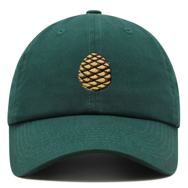 Pinecone Premium Dad Hat Embroidered Baseball Cap Pine Tree