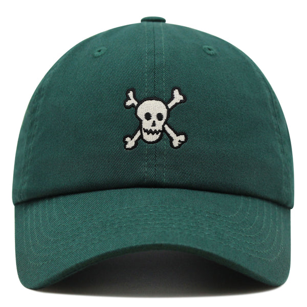 Crossbones Premium Dad Hat Embroidered Baseball Cap Skull