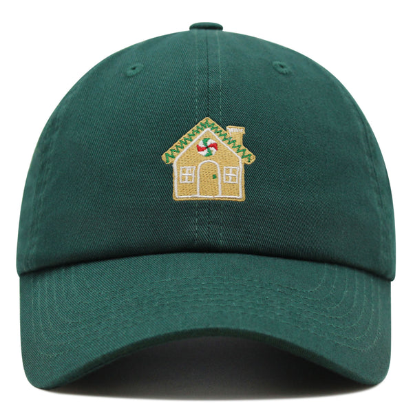 Gingerbread House  Premium Dad Hat Embroidered Baseball Cap Holiday