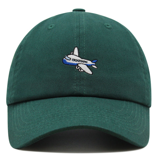 Airplane Premium Dad Hat Embroidered Baseball Cap Cute