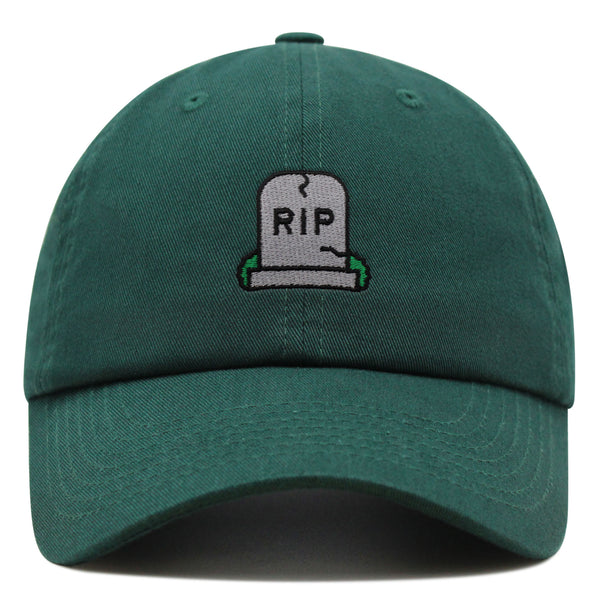 Gravestone Premium Dad Hat Embroidered Baseball Cap RIP