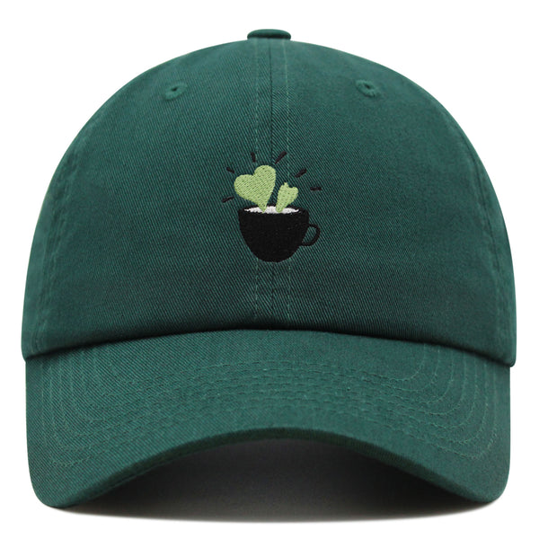 Plant in Mug Premium Dad Hat Embroidered Baseball Cap Plant