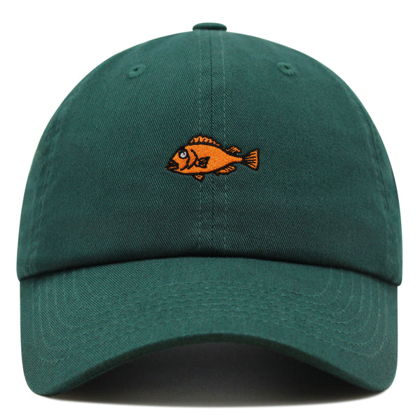 Fishing Premium Dad Hat Embroidered Baseball Cap Rock Fish