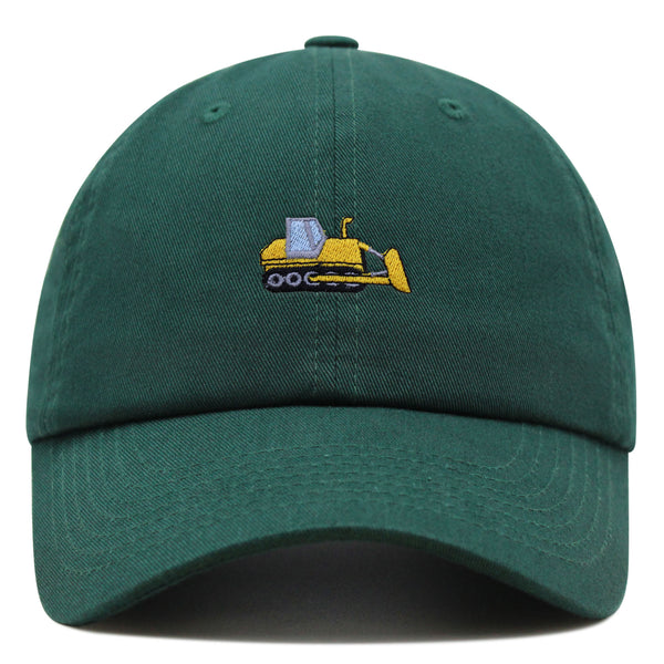 Bulldozer Premium Dad Hat Embroidered Baseball Cap Construction