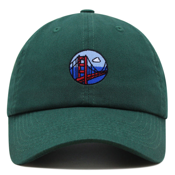 San Francisco Bridge Premium Dad Hat Embroidered Baseball Cap Travel Logo