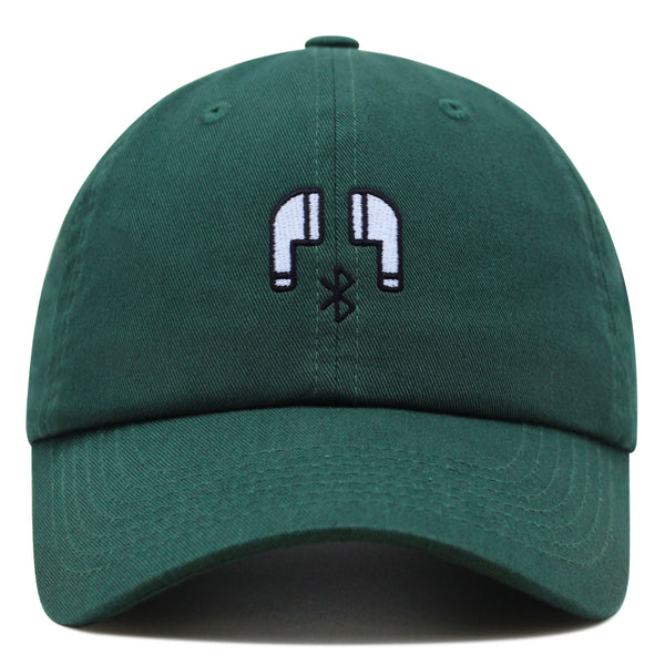 Ear Bud Premium Dad Hat Embroidered Baseball Cap Headset