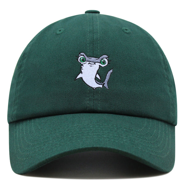 Hammerhead Shark Premium Dad Hat Embroidered Baseball Cap Cute Fish